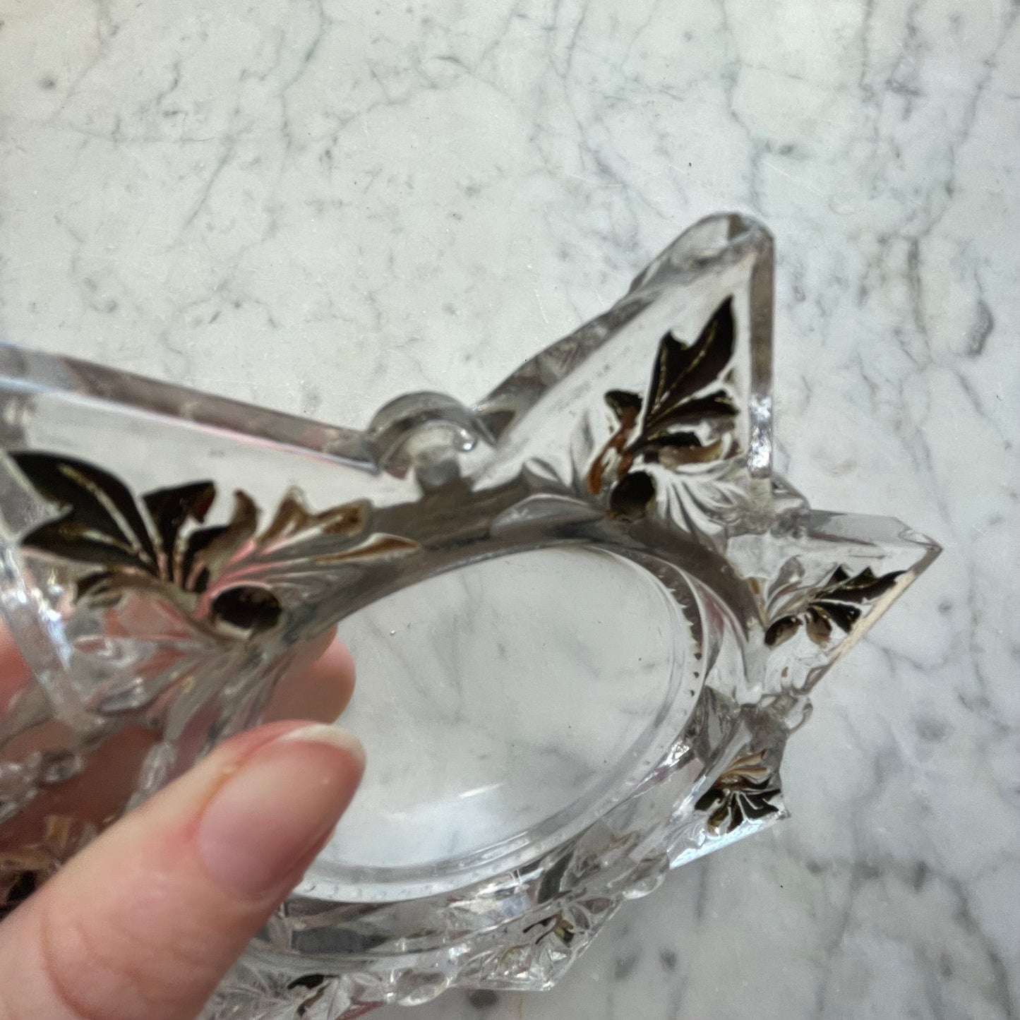 Antique Star Shaped Magnifying Paperweight