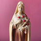 Vintage Chalkware Statue of Saint Thérèse of Lisieux