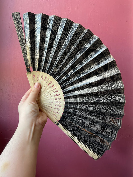 Victorian Pierced Bone Fan