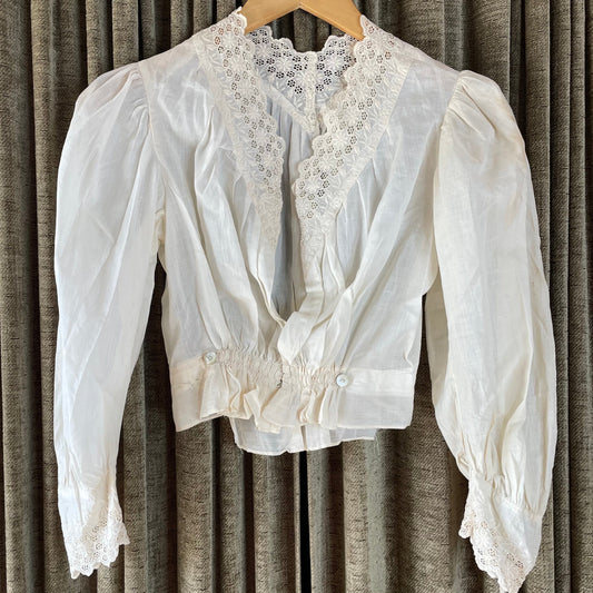 Victorian Cotton Eyelet Blouse