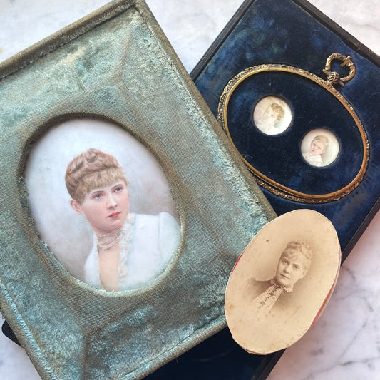 Victorian Portrait Miniatures | Caroline Mary Bridges McKaig & Children