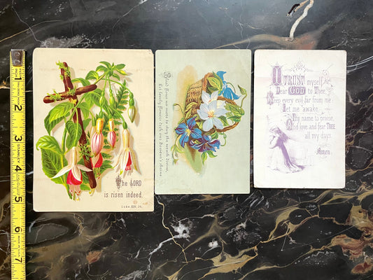 Antique Religious Card Lot