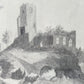 Victorian Framed Castle Sketch