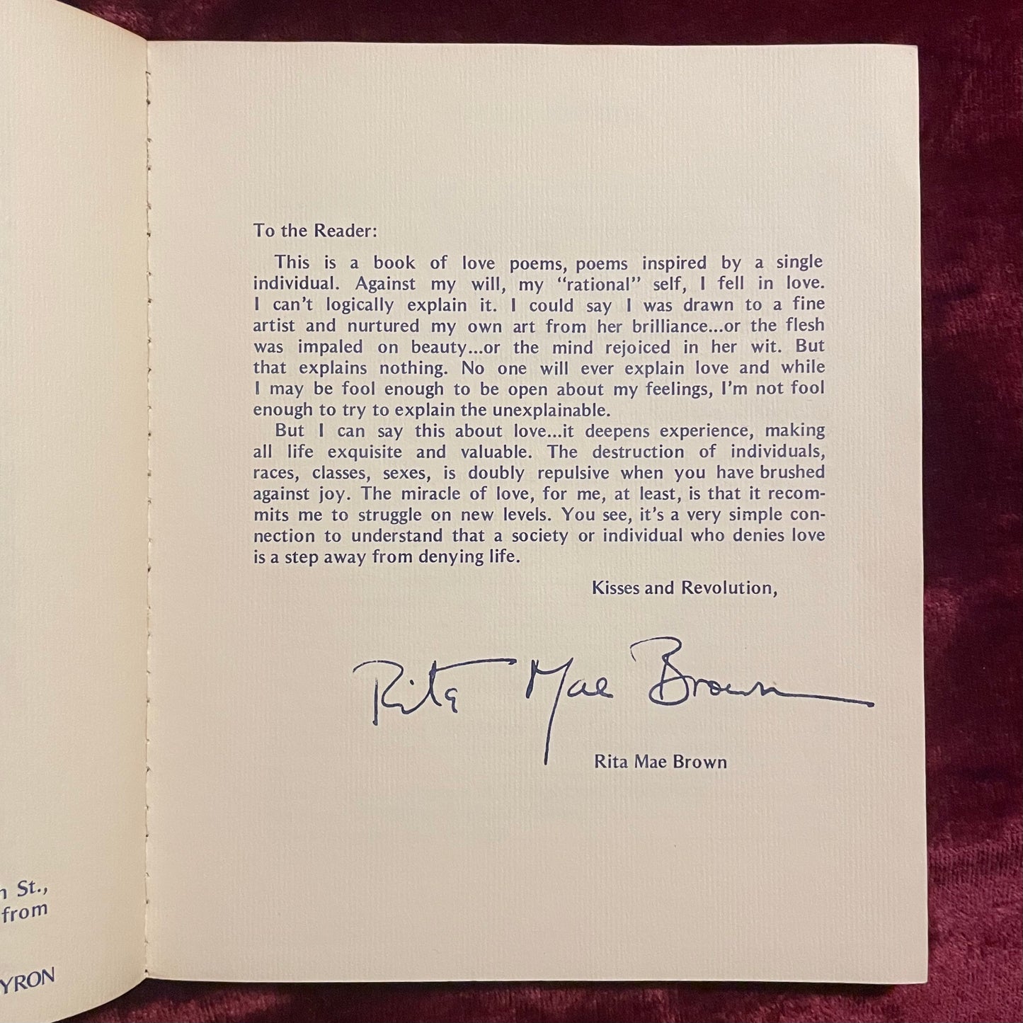 Songs to a Handsome Woman | Rita Mae Brown | 1973