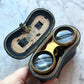 Antique Purple Abalone Pearl Opera Glasses in Original Case