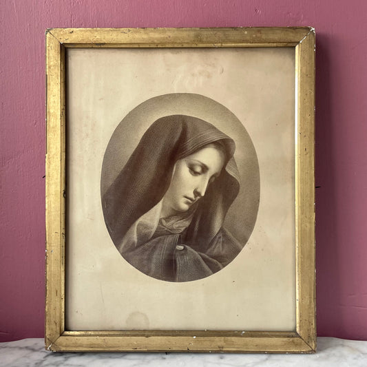 Our Lady of Sorrows | Antique Print
