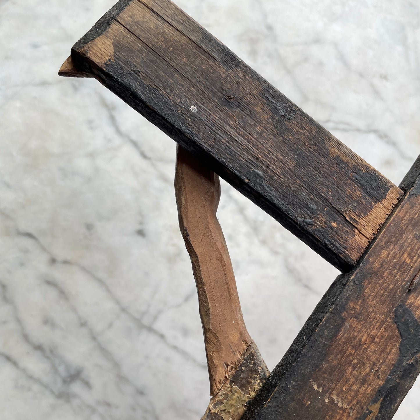 Antique Folk Art Crucifix