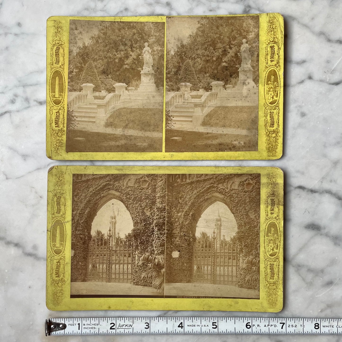 Forest Hills Cemetery Stereocards