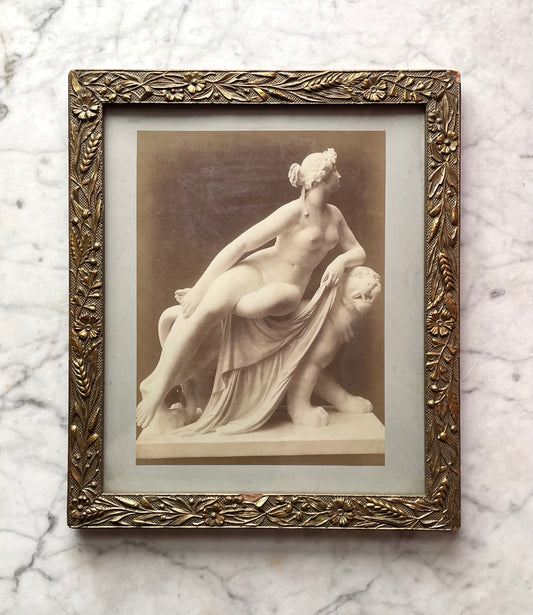 Una & the Lion | Victorian Framed Photo