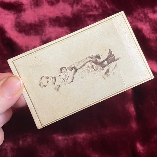 Victorian Post Mortem Photo | Carte de Visite of a Child |