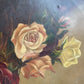 Victorian Floral Painting on Canvas