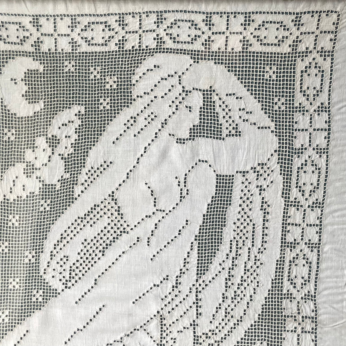 Queen of the Night | Edwardian White Work Panel