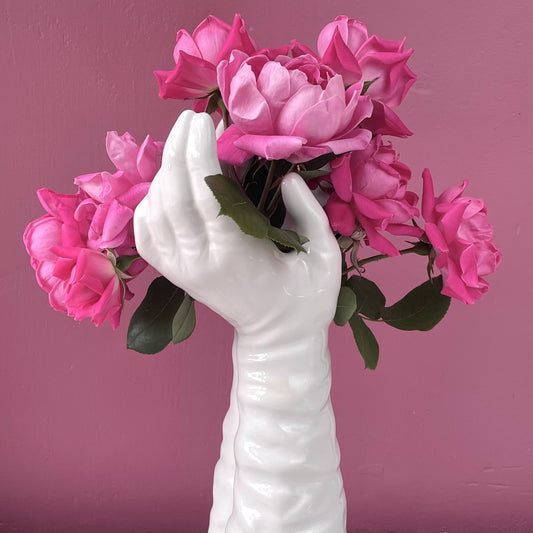 Vintage Glove Vase