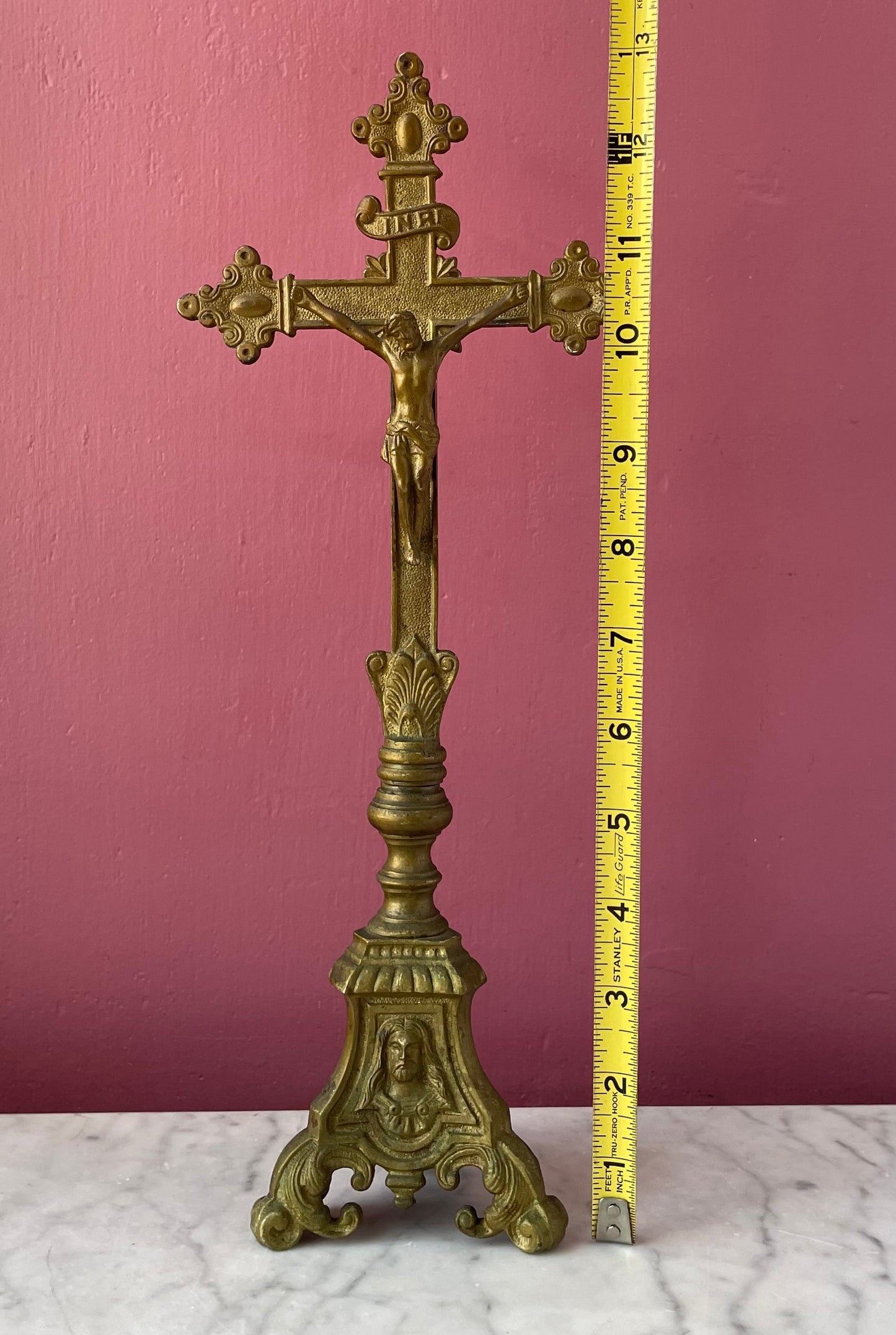 Antique Brass Crucifix