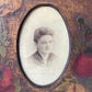Antique Poppy Pyrography Frame