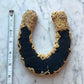 Antique Good Luck Charm | Horseshoe Wrapped in Fabric