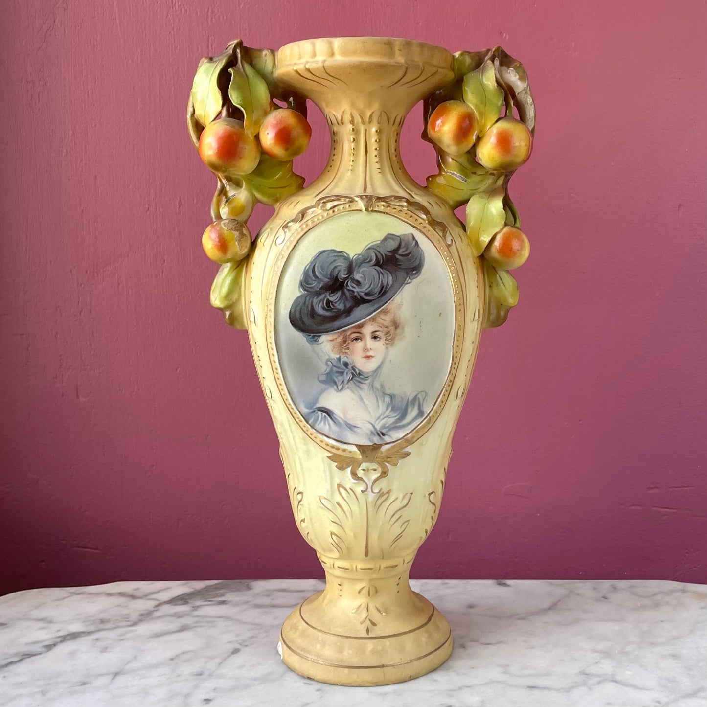 Antique Austrian Portrait Vase | R&H Robert Hanke