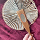 Antique Drawstring Fan with Mirror | Cuba Souvenir