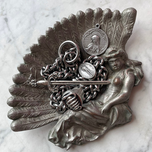 Victorian Figural Tin Tray