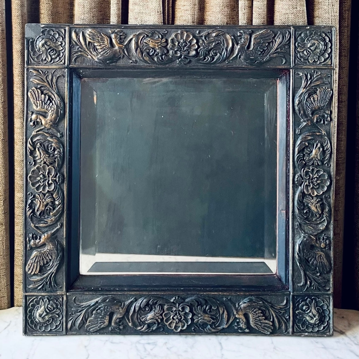 Victorian Medieval Revival Wall Mirror