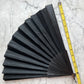 Victorian Black Silk Mourning Fan