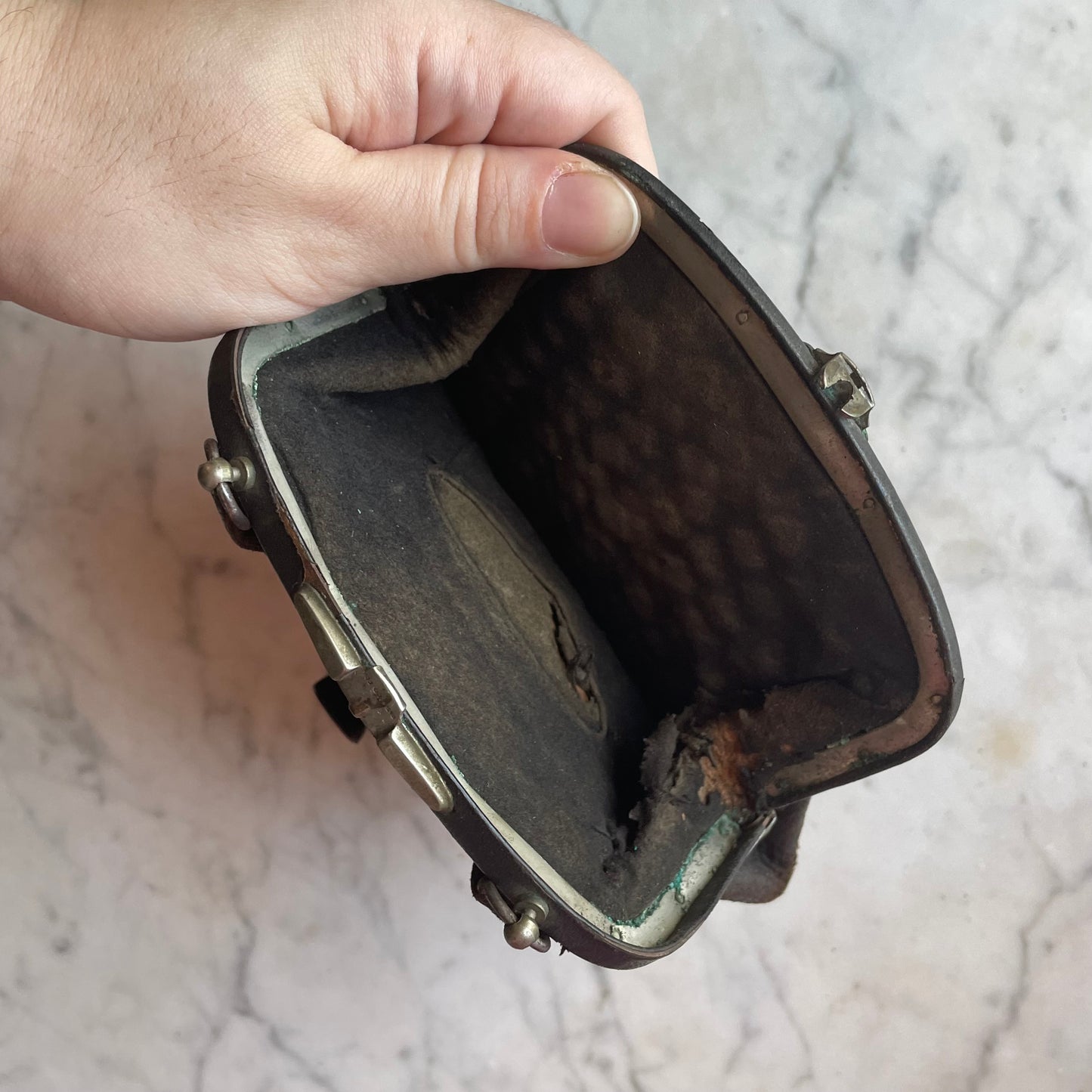 Antique Purse with Belt Chain
