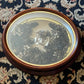 Victorian Hair Wreath in Oval Shadow Box