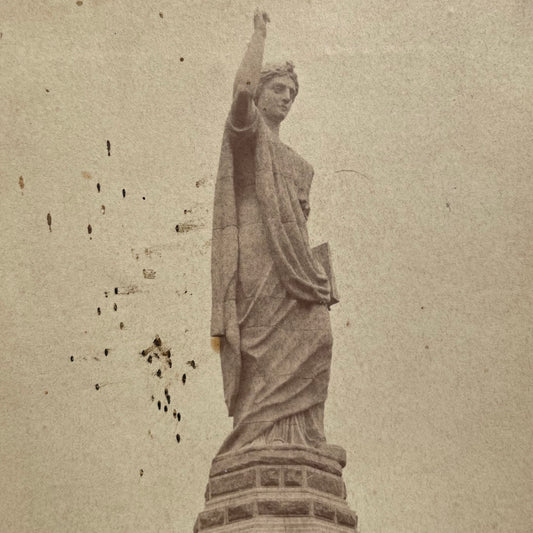 National Monument to the Forefathers | Plymouth, MA | Antique Cabinet Card Photo