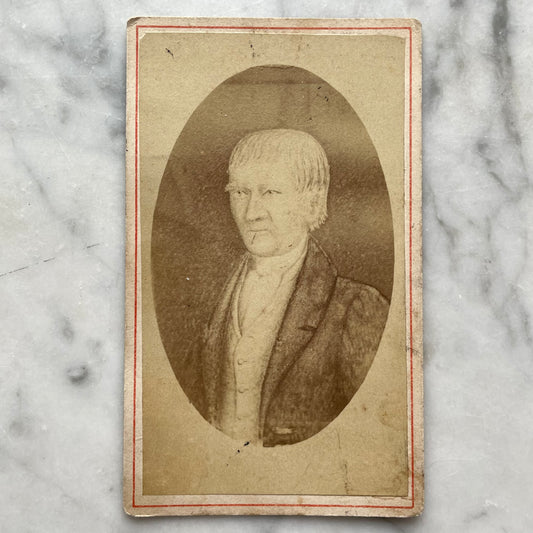 Antique Carte de Visite of Painted Portrait | Zachariah Croft 1775-1869