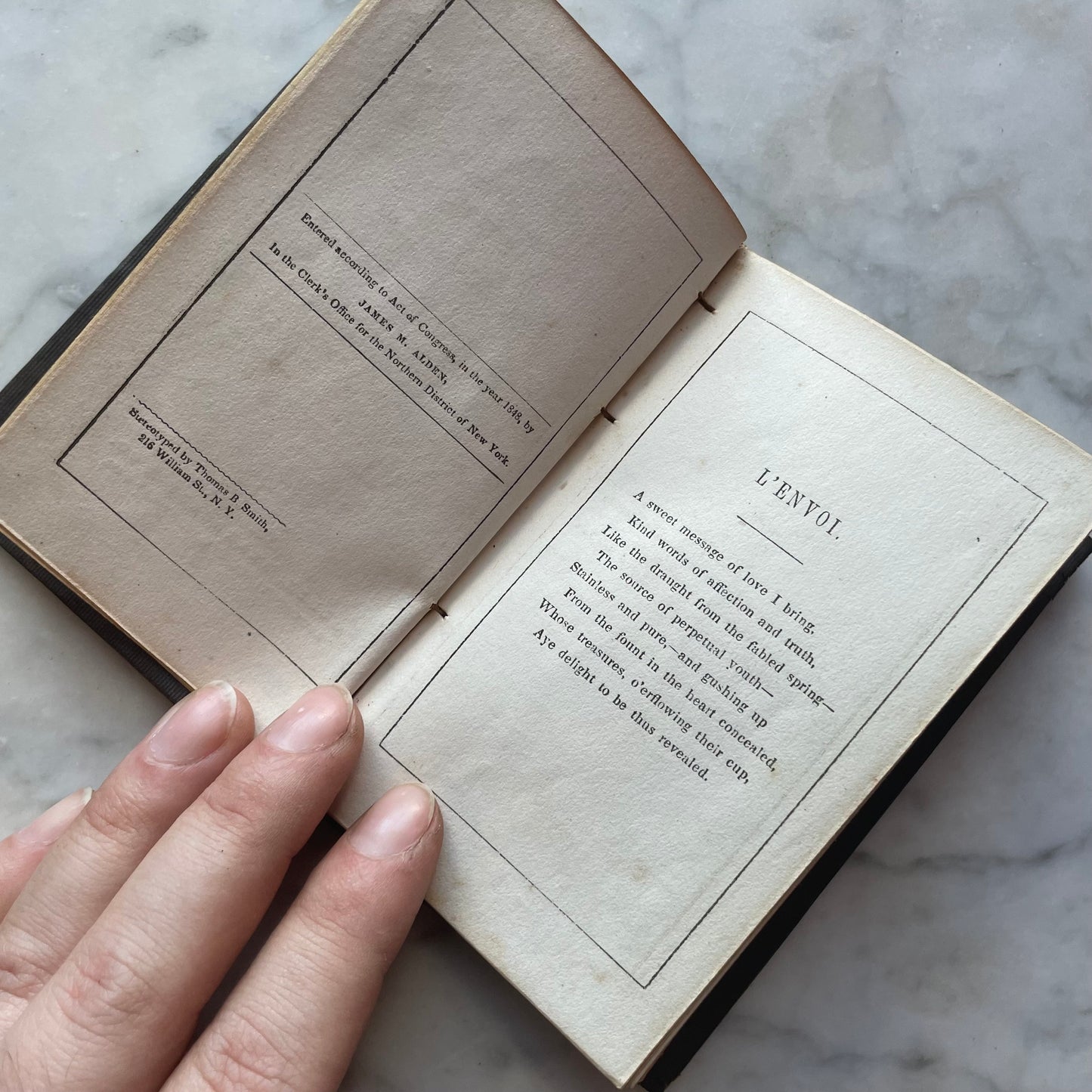 Victorian Miniature Book | A Gift for the Holidays | 1848