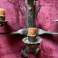 Vintage Spanish Wall Sconce Candle Holders