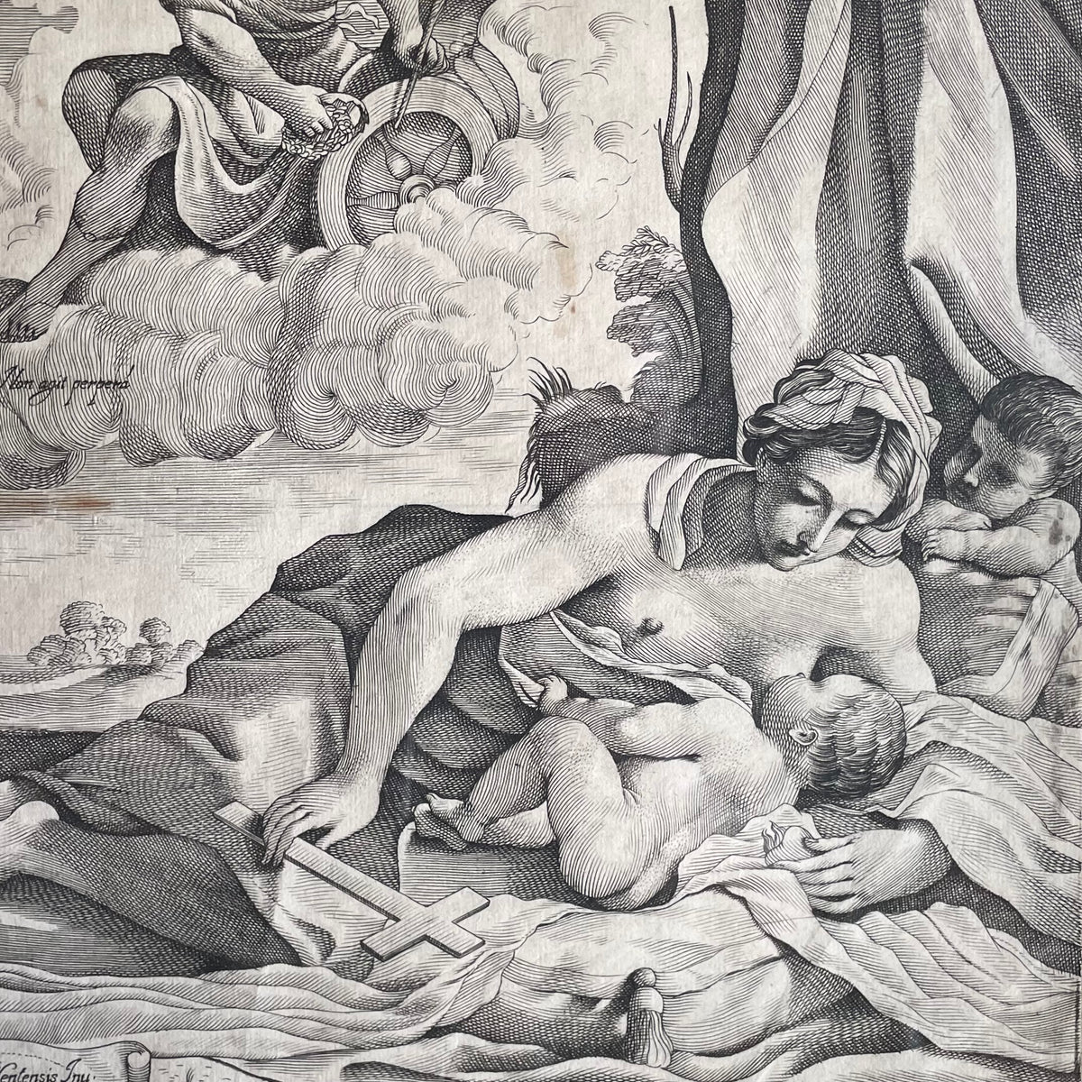 Allegory of Charity | Giovanni Battista Pasqualini after Guercino | 1620