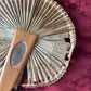 Antique Drawstring Fan with Mirror | Cuba Souvenir