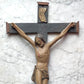 Antique Folk Art Crucifix