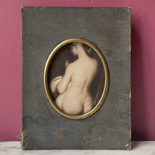 Une jeune fille à sa toilette | Antoine Wiertz | Antique Framed Print