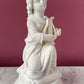 Praying Child with Harp | Victorian Parian Figure