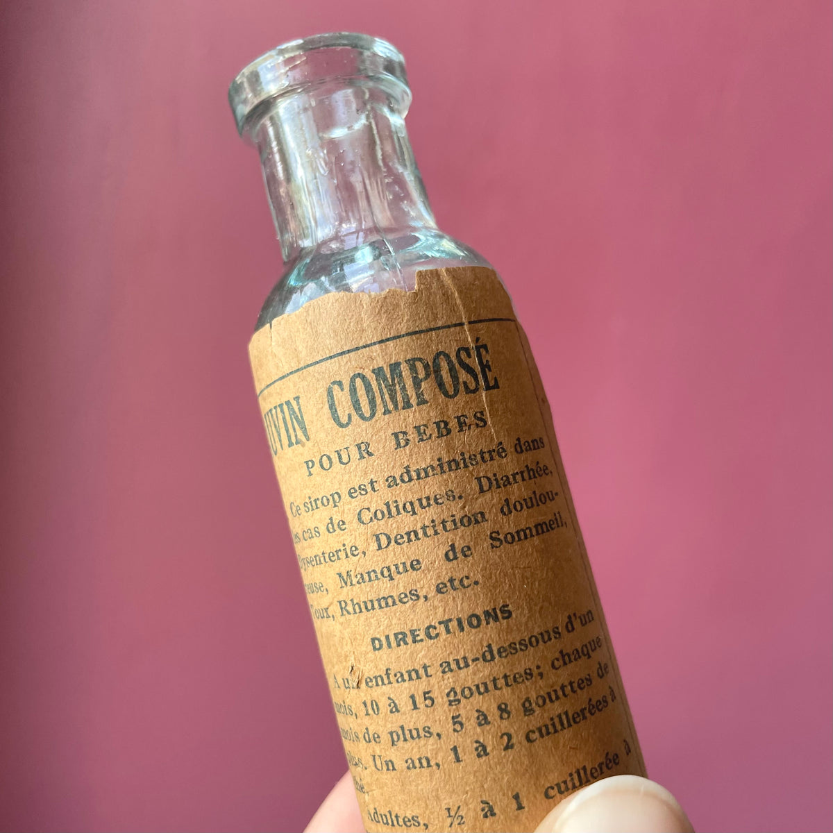 Antique Morphine Bottle | Sirop d'Anis Gauvin