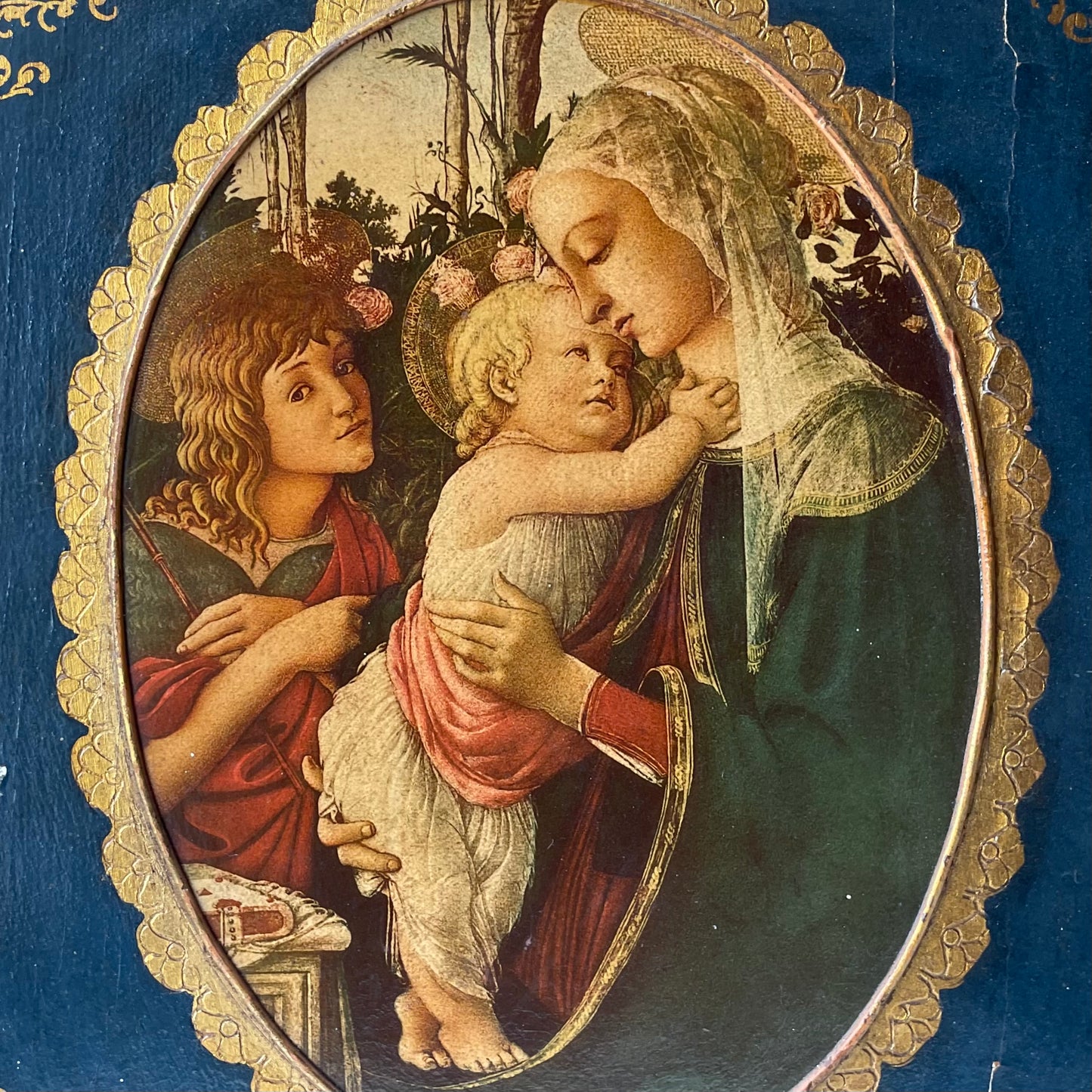 Antique Florentine Madonna Wooden Panel | Botticelli