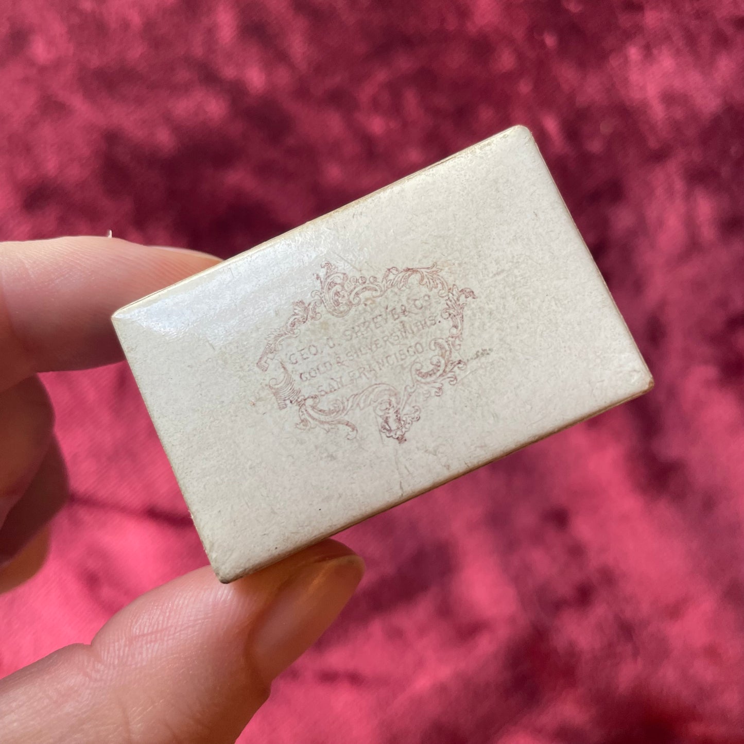 Antique Keepsake Box with Locks of Hair, Photos & Miniature Book