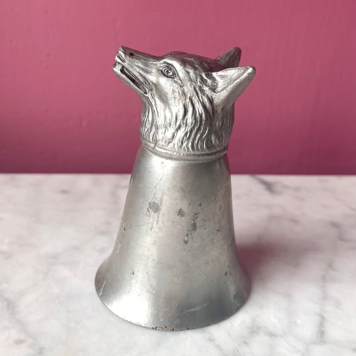 Vintage Wolf Head Shot Glass