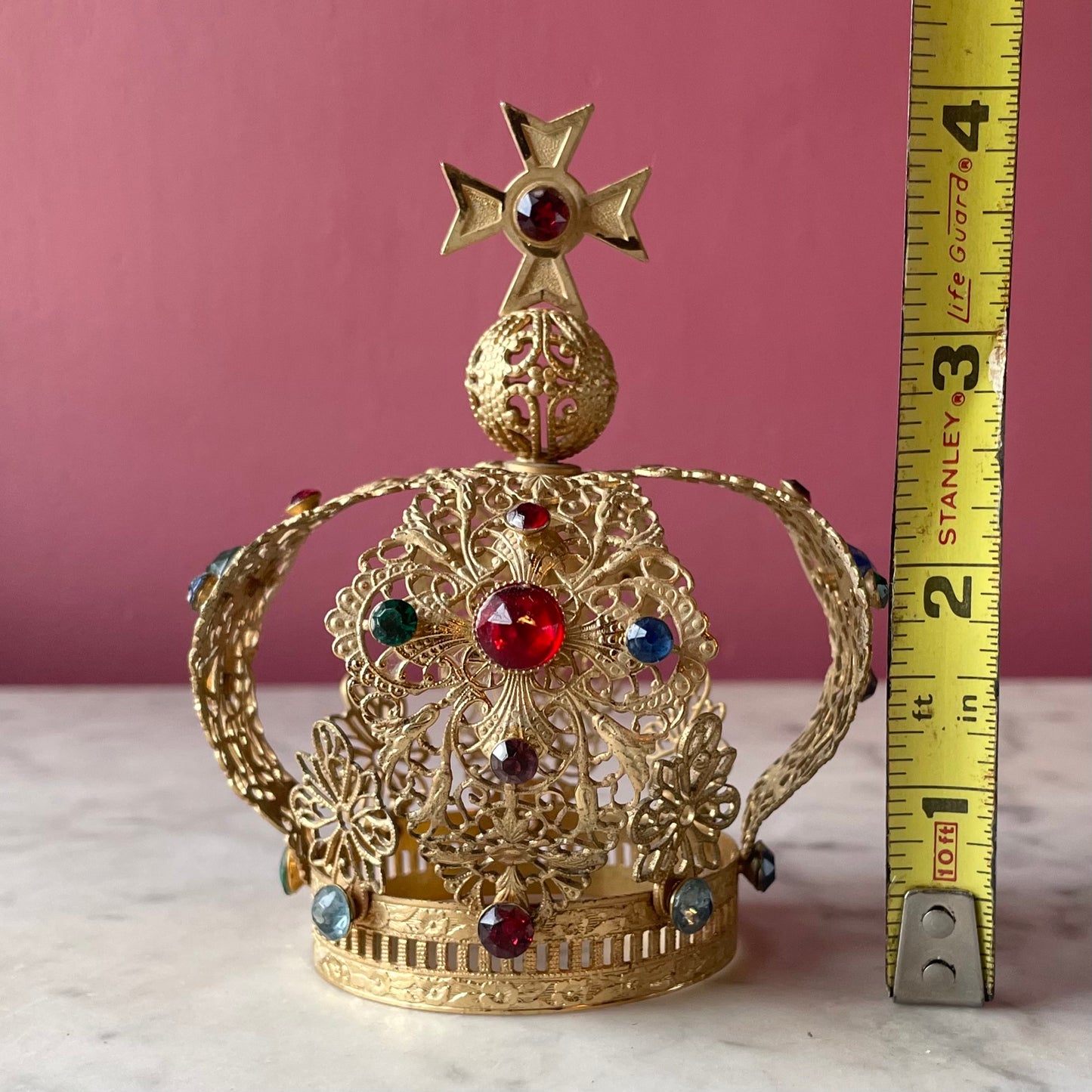 Vintage Jeweled Santos Crown