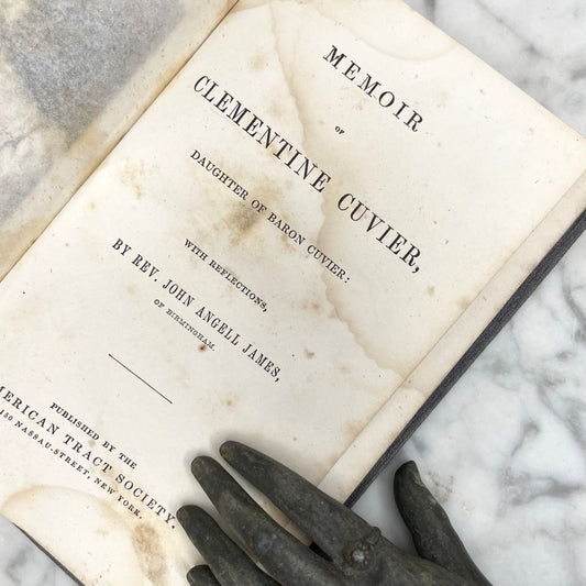 Memoir of Clementine Cuvier | Victorian Mourning Book