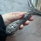 Victorian Silver Plated Floral Mirror
