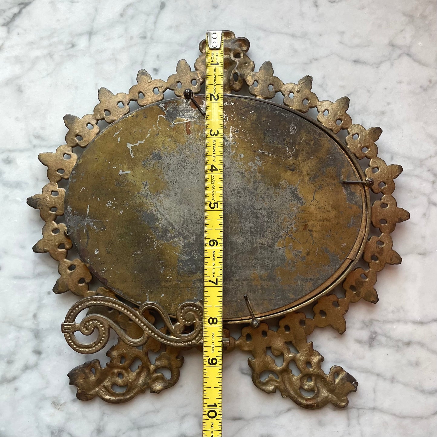 Victorian Gilded Cast Iron Mirror