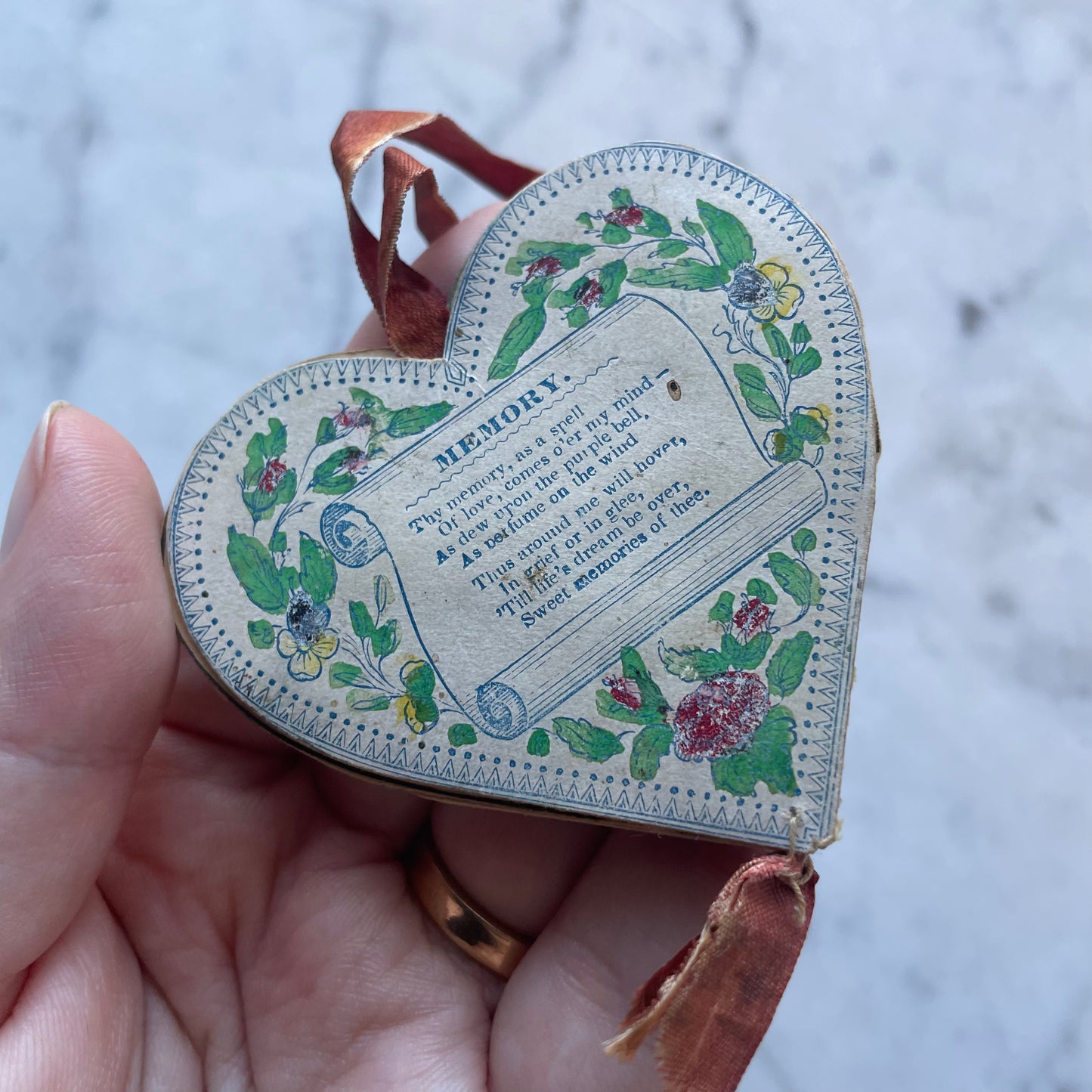Victorian Puzzle Purse Valentine