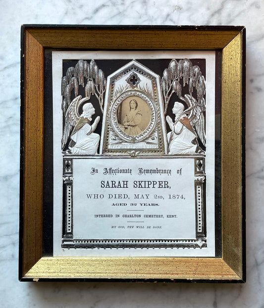 Victorian Mourning Die Cut Framed Prints | Skipper Family, 1870s