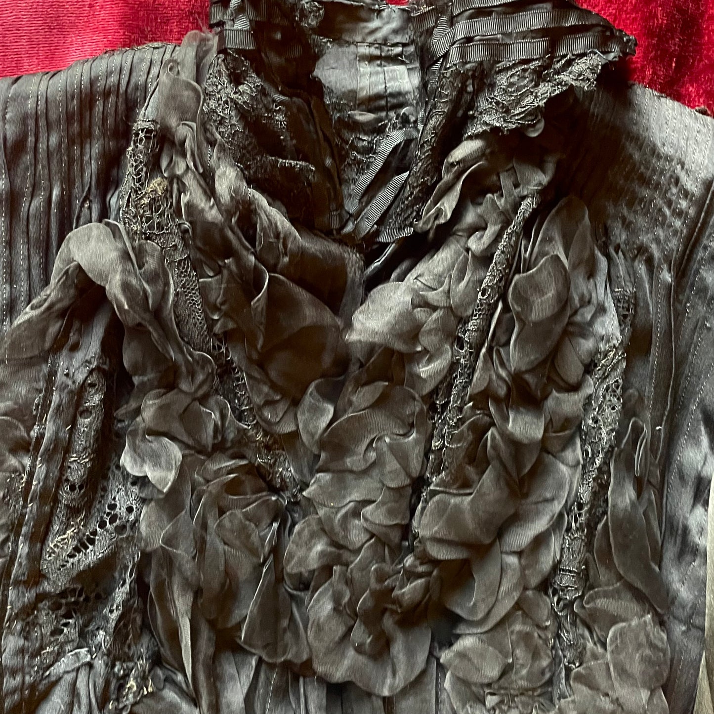 Antique Edwardian Silk Bodice