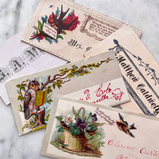 Early Victorian Calling Cards