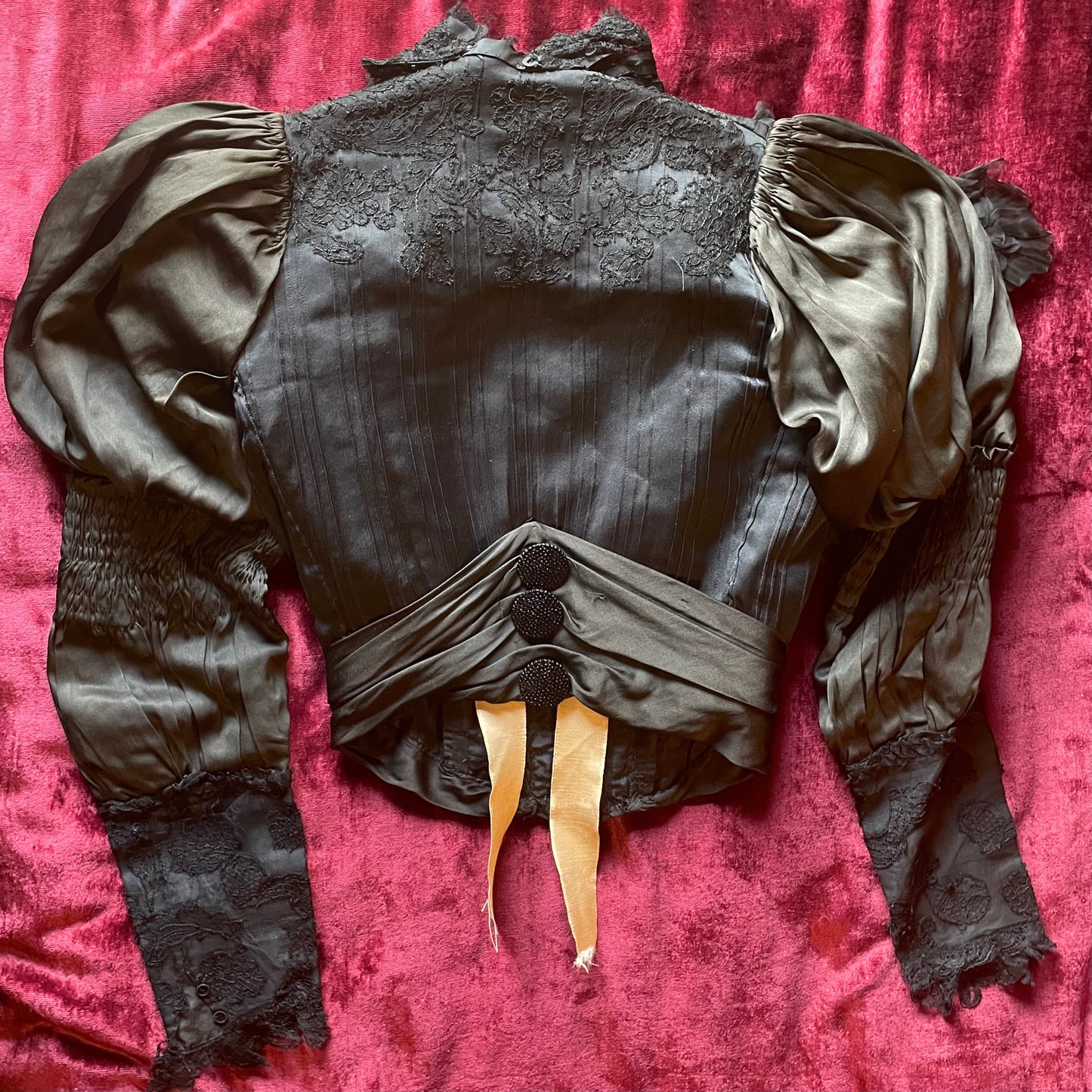 Antique Edwardian Silk Bodice