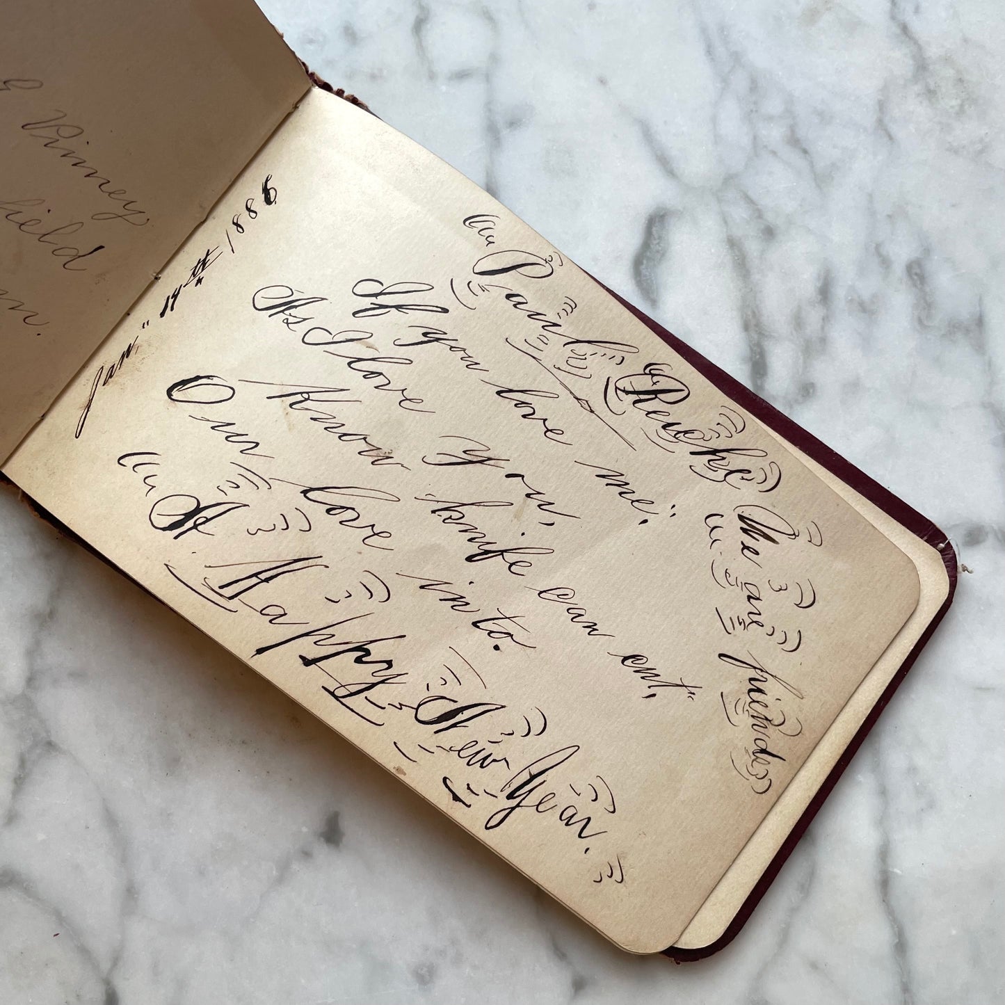 Victorian Autograph Album | 1880s | Connecticut